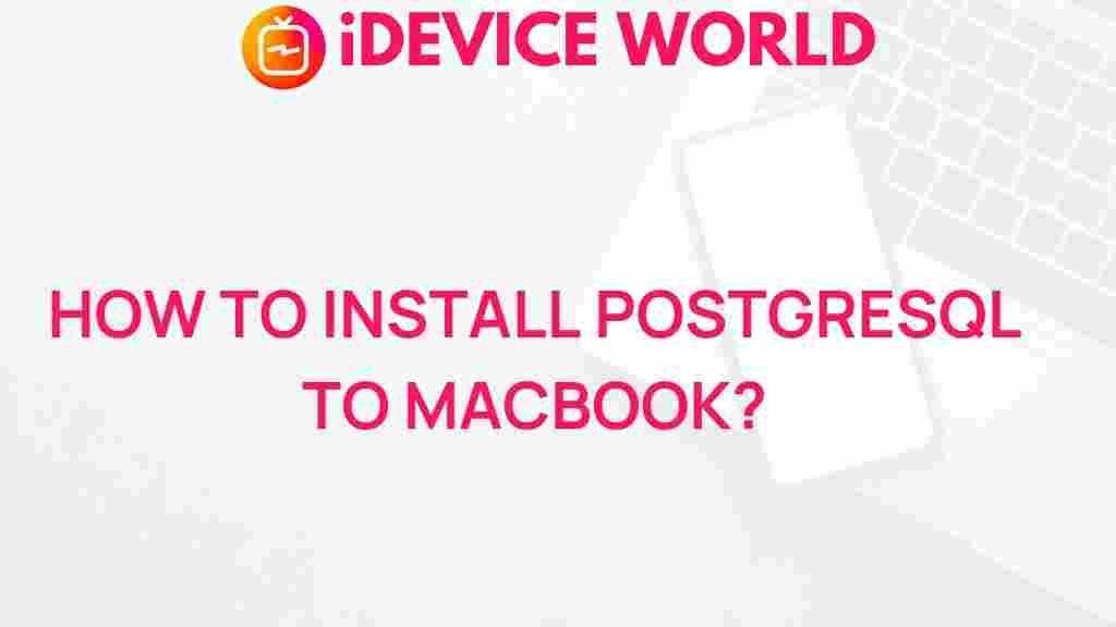 install-postgresql-macbook